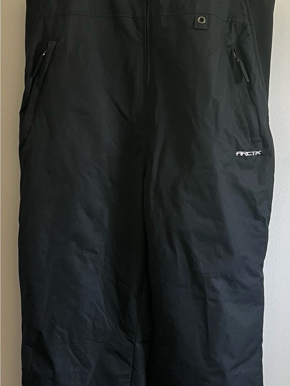 Arctix Black Winter Snow Pants with Zipper Pockets